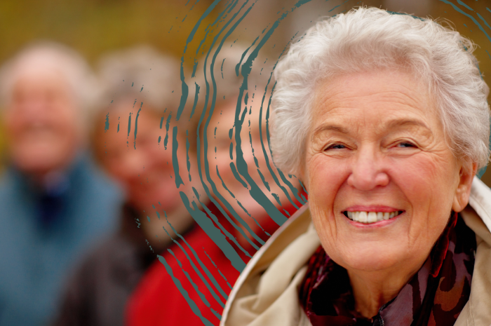 Group of older people smiling