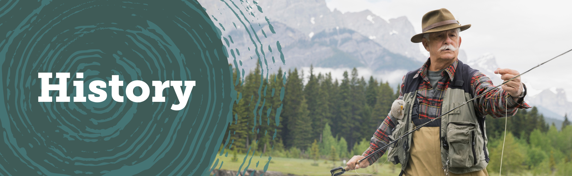 Banner image with text that says: History